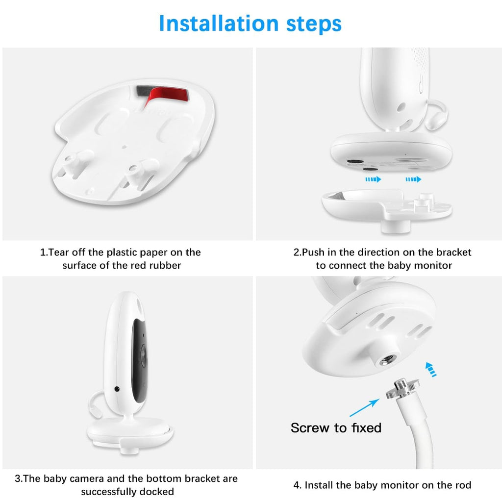 Flexible Baby Monitor Holder for BOIFUN VB610 - Secure Clip Stand for Easy Viewing