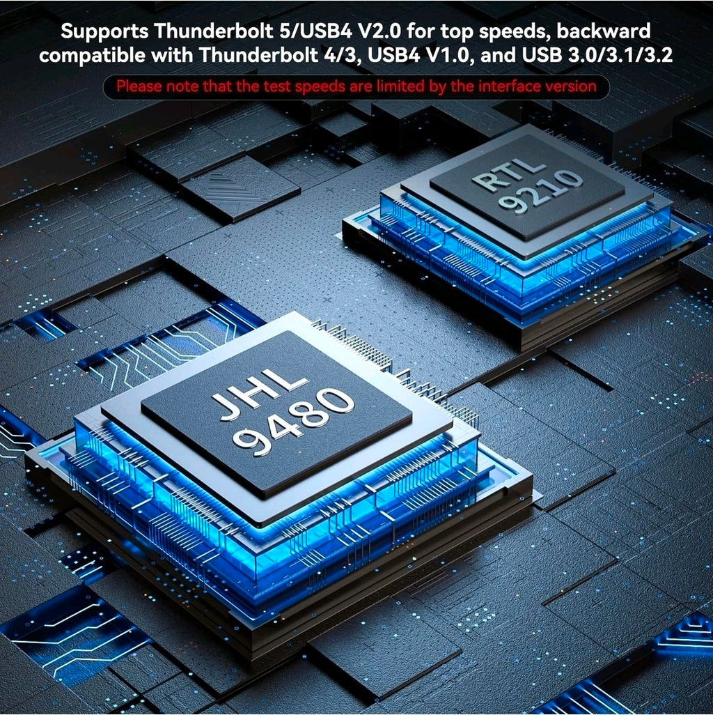 ACASIS 80Gbps M.2 NVMe SSD Enclosure, with Cooling Fan, 80Gbps Nvme Enclosure...