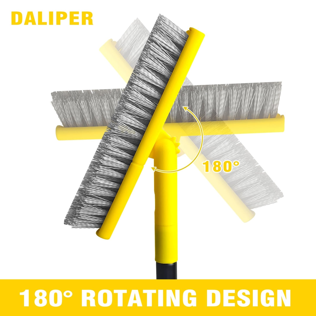 DALIPER 2 in 1 V-shape Grout Scrubbing Brush with 127CM Long Handle,...