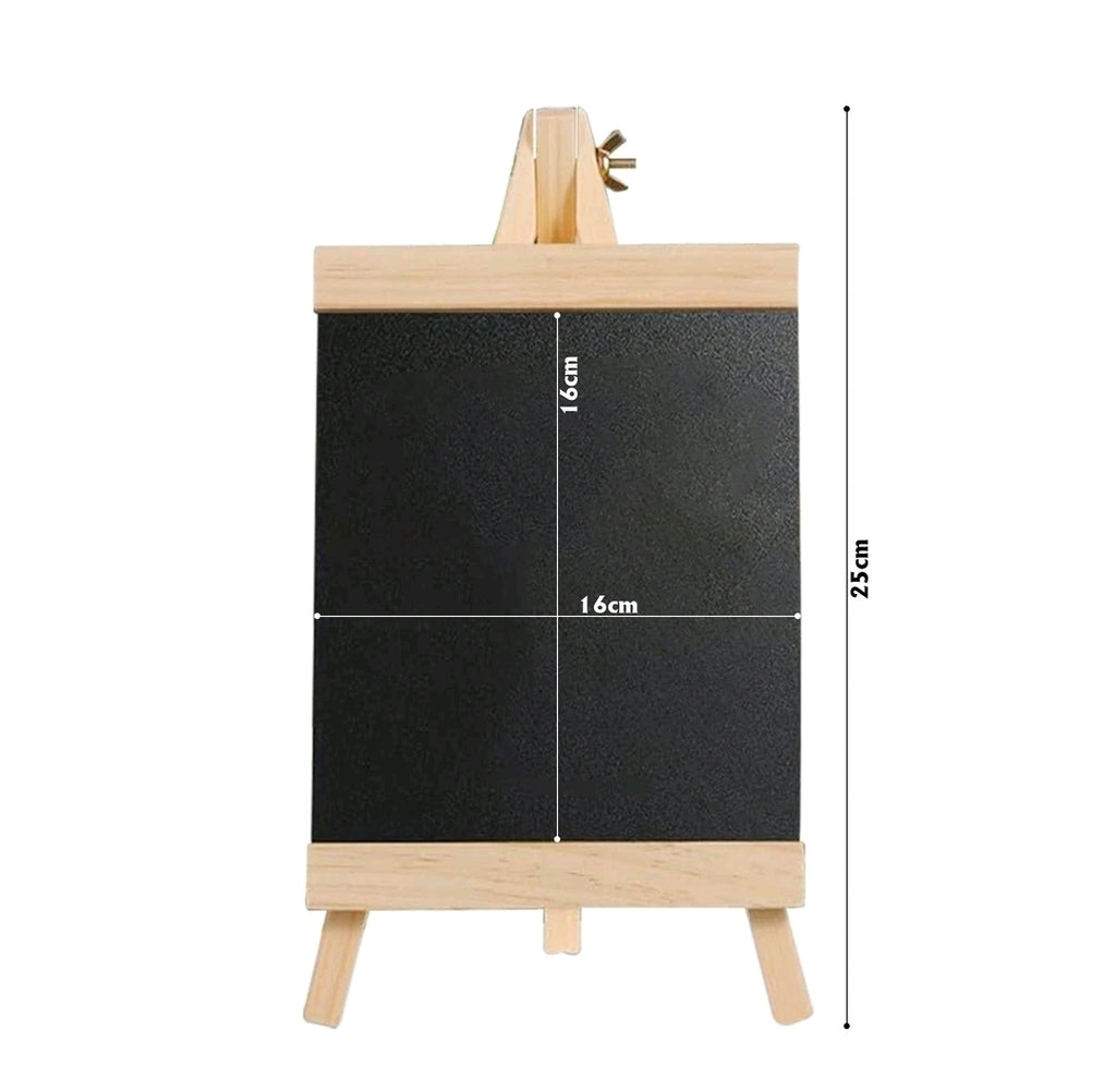 Small Chalkboard with Easel Stand Reusable Mini Blackboard for Home Office Counter School Portable & Durable