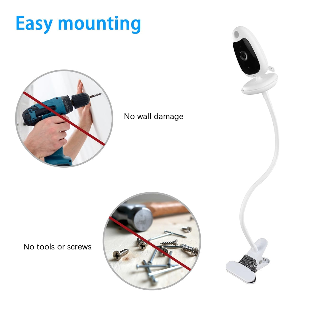 Flexible Baby Monitor Holder for BOIFUN VB610 - Secure Clip Stand for Easy Viewing