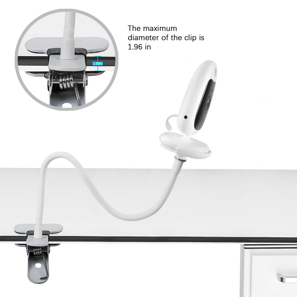 Flexible Baby Monitor Holder for BOIFUN VB610 - Secure Clip Stand for Easy Viewing