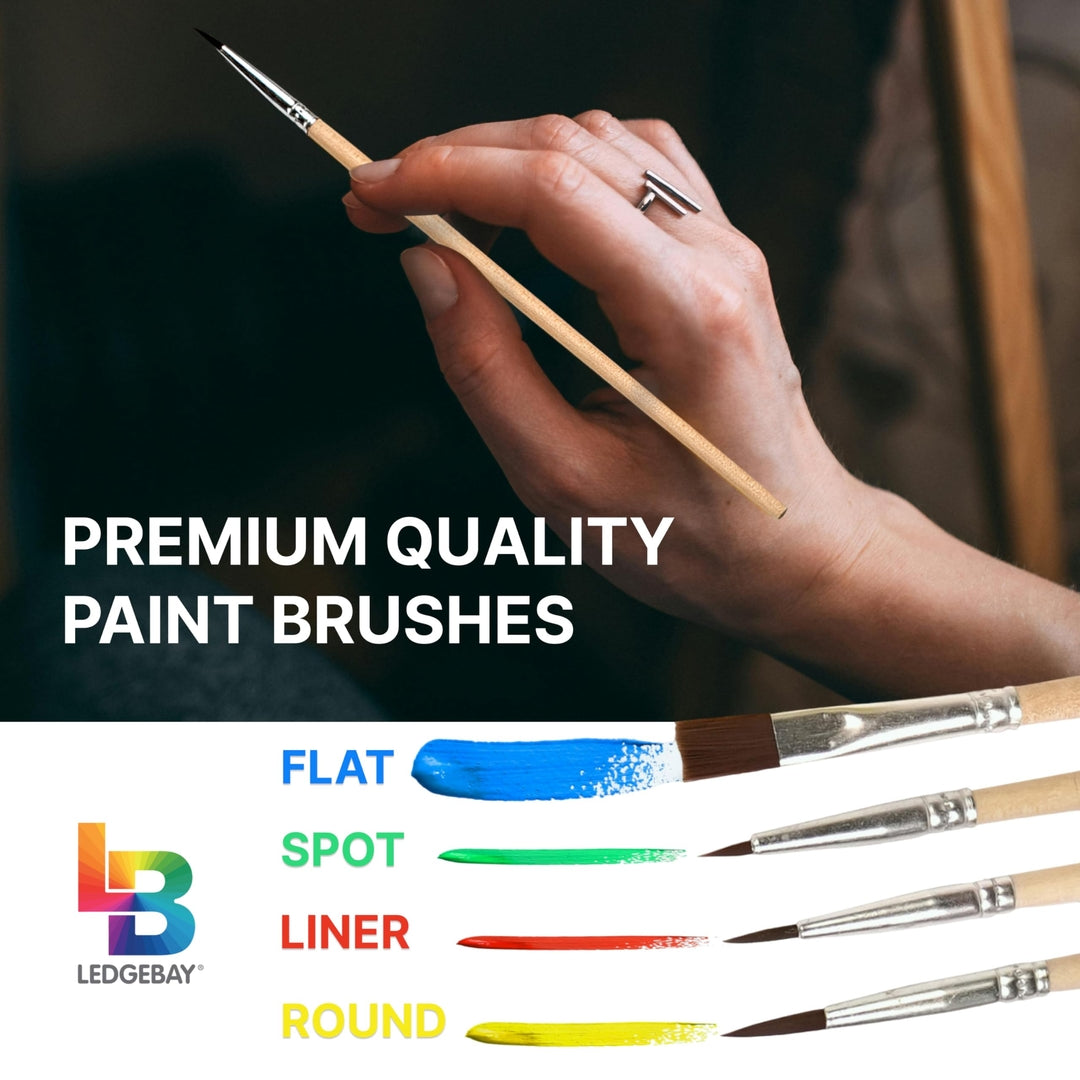 Framed Paint by Numbers Kit for Adults Beginner - Orchard Puzzle 40x50cm with Brushes, Acrylic Paints & Wrinkle-Free Canvas